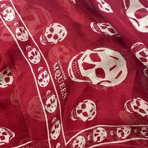 Authentic Alexander McQueen Silk Skull Scarf
